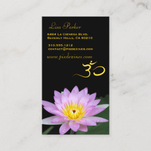 Lotusblomma, Om yoga, healers Visitkort