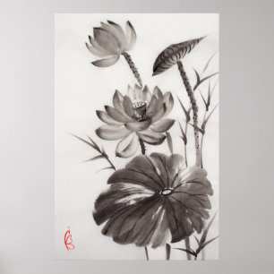 Lotusblomma Poster