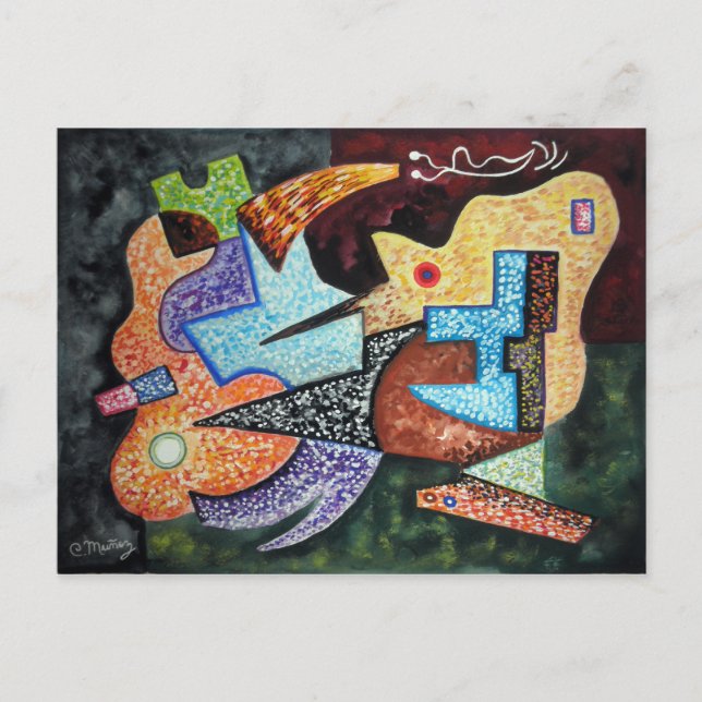 Lotusblomma-Stekt melankoliskt (vykortet) Vykort (Framsida)