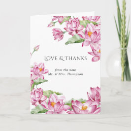 Lotusblomma Taj Mahal Indiskt Bröllopsfoto Tack Kort
