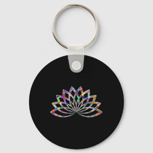 Lotusblomma Yoga Meditation Om Namaste Zen Övning Nyckelring