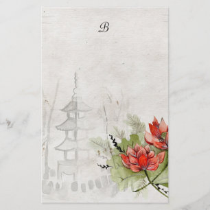 Lotusblommablomma Brevpapper