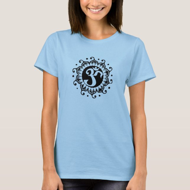 Lotusblommablomma Om Tee Shirt (Framsida)