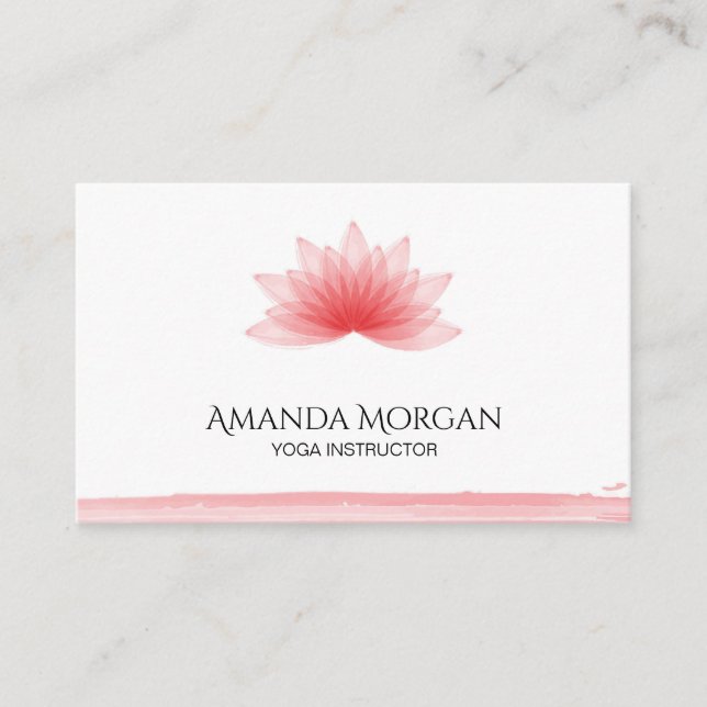 Lotusblommablomma Visitkort (Framsida)