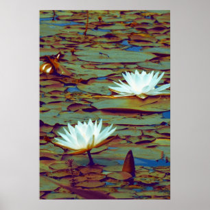 Lotusblommablommaaffisch Poster