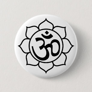 LotusblommablommaAum symbol Knapp
