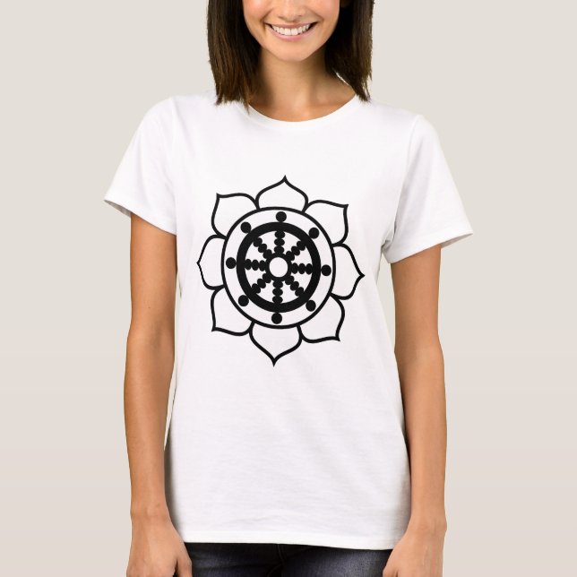 Lotusblommablomman Dharma rullar Tröja (Framsida)