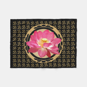 Lotusblommablomman Om skinnar filt 30" x40 ",