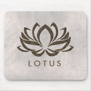 Lotusblommablommavattenfärg som läker Holistic Musmatta