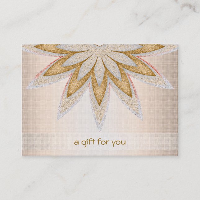 Lotusblommahårsalong och Spapresentkort Rabattkort (Framsida)