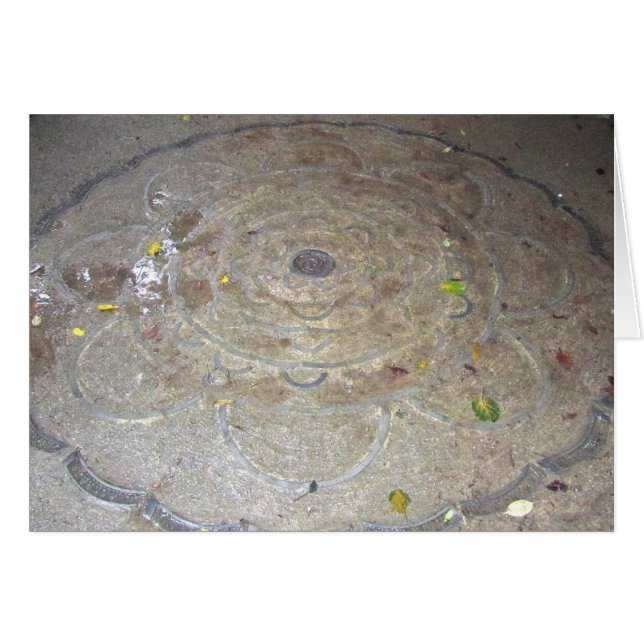 LotusblommaMandala på det Fudō tempelet på Mt. Hälsningskort (Framsidan Horizontal)