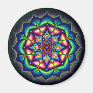 LotusblommaMandaladesign vid Rizzi DayO Magnet