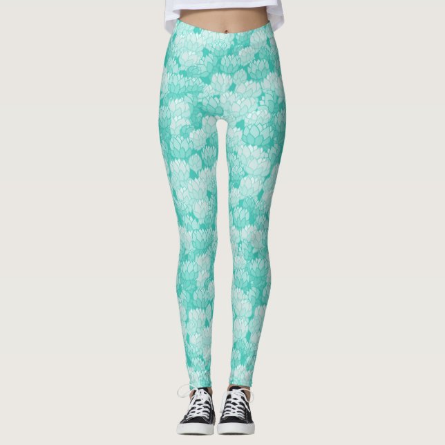Lotusblommamönster 2 leggings (Framsida)