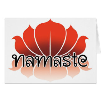 Lotusblommaorange Hälsningskort