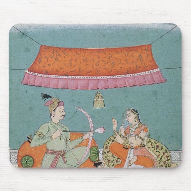 Lotusblommapilen, Bilaspur, c.1750 Musmatta (Framsidan)