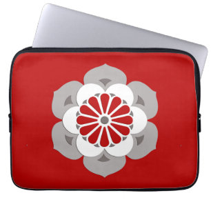 Lotusblommar blommar mandalaen, mörk - som är r laptop sleeve