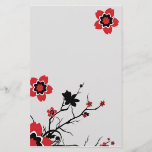 Lotusblommar blommar stationärt brevpapper