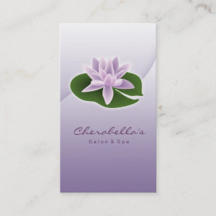 Lotusblommar blommar Yoga/den Visitkort