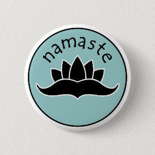 Lotusblommar Namaste knäppas Knapp