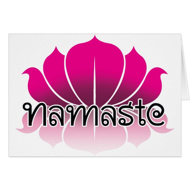 Lotusblommarosor Hälsningskort (Framsidan Horizontal)