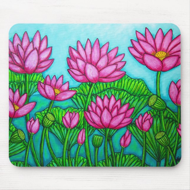 Lotusblommasalighet II Mousepad Musmatta (Framsidan)