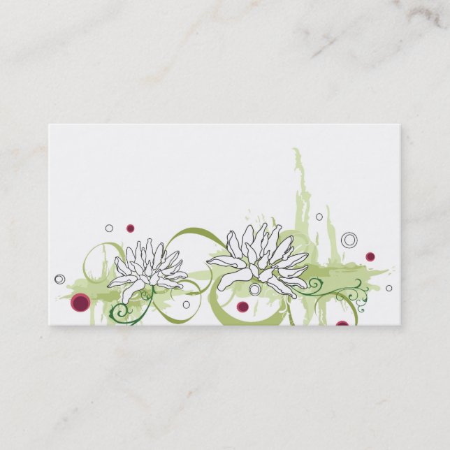 Lotusblommavisitkort Visitkort (Framsida)