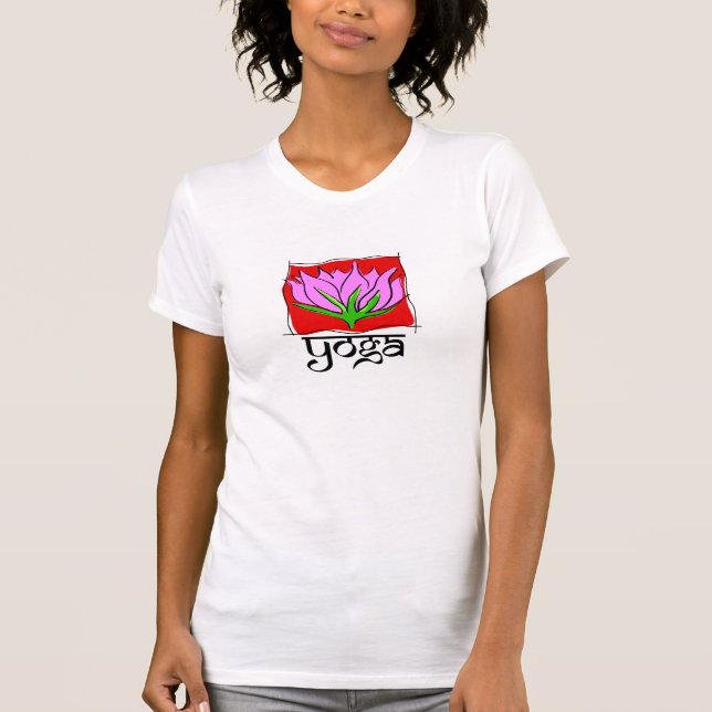 LotusblommaYogaT-tröja Tee (Framsida)