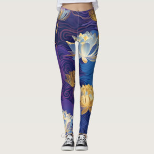 lotusblommor leggingar leggings