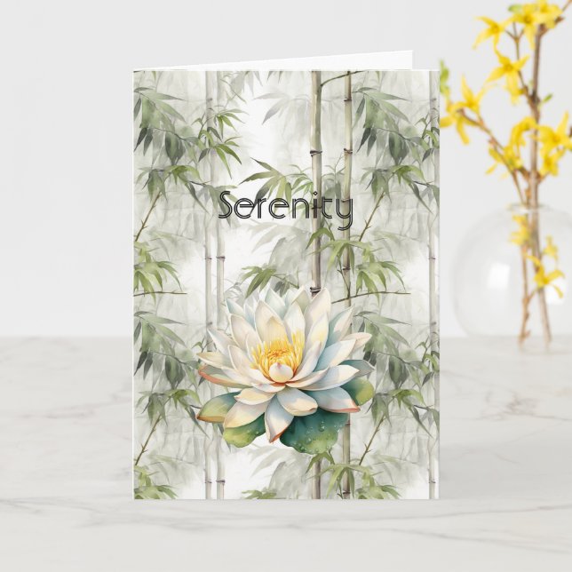 Lotusblommor Sinnesro  Kort (Gul blomma)