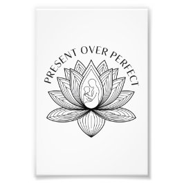Lotusmoder barnpresentmantra konst fototryck