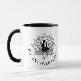 Lotusmoder barnpresentmantra konst mugg