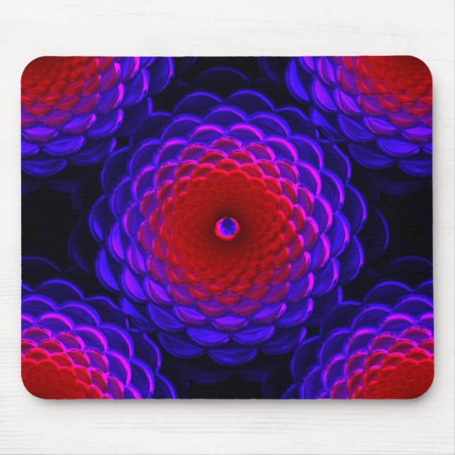 Lotusmönster Glas Art 3B Musmattor (Framsidan)