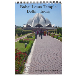 lotustemplet i Delhi Kalender