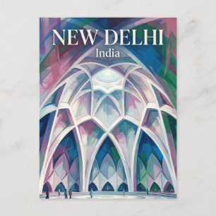 Lotustemplet Indien Vykort