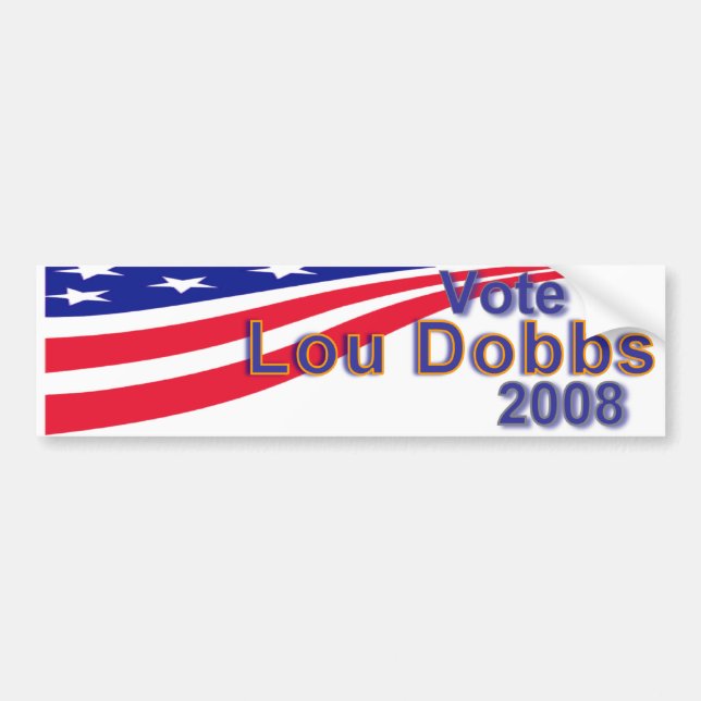 Lou Dobbs 2008 Bildekal (Framsidan)
