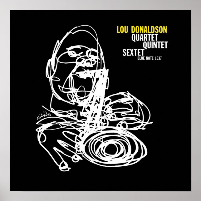 Lou Donaldson Jazz Vintage Poster (Framsidan)