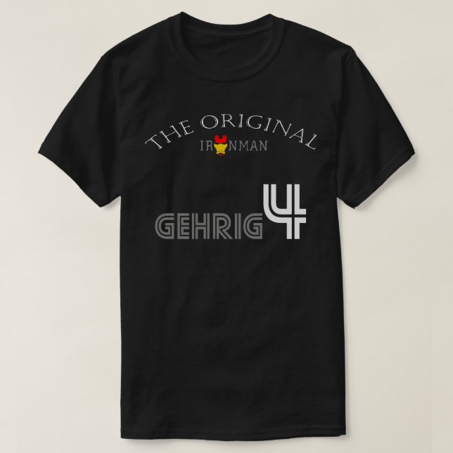 Lou Gehrig TShirt 2 T Shirt (Design framsida)