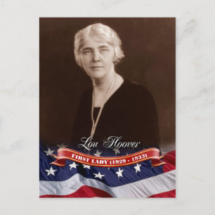 Lou Hoover, USA:s första Dam. Vykort