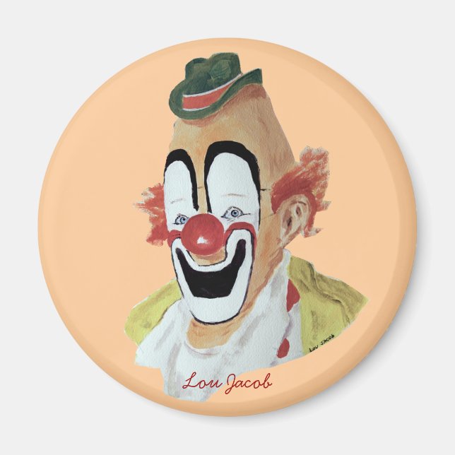 Lou Jacob Clown Magnet (Framsidan)