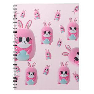 "Lou Lou". En mjuk, rosa varelse Anteckningsbok