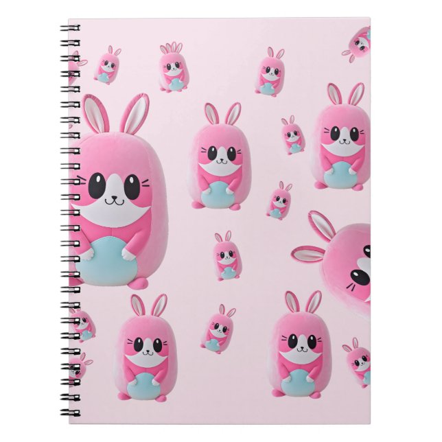 "Lou Lou". En mjuk, rosa varelse Anteckningsbok (Framsidan)