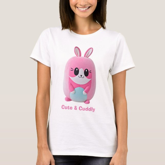 "Lou Lou". En rosa varelse. T Shirt (Framsida)