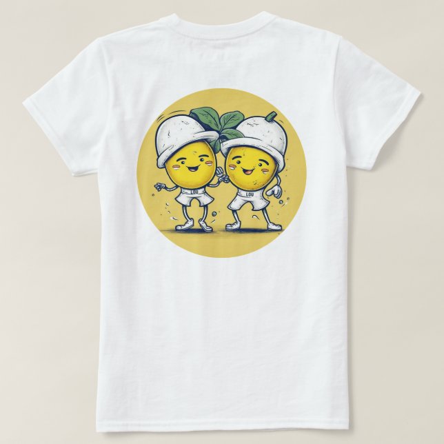 Lou Lou Lemons Humor T-Shirt (Design baksida)