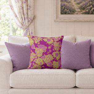 Lou Pop 💜💛 Barock Floral Kudde