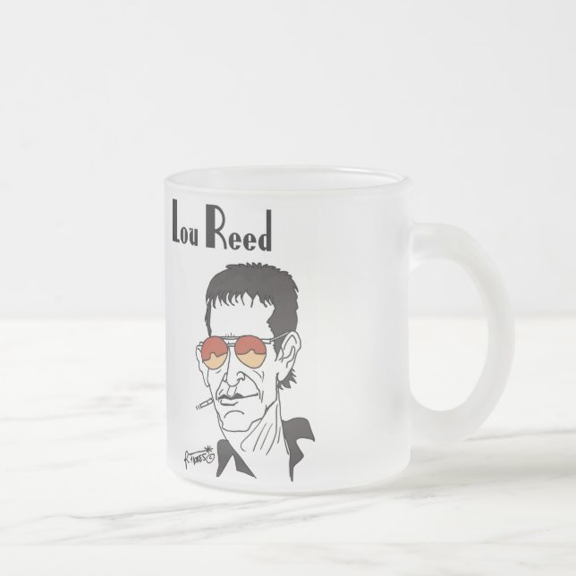 Lou Reed caricature Frostad Glasmugg (Höger)
