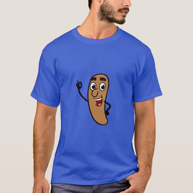 Lou the Poo Basic Mörk T-Shirt (Framsida)