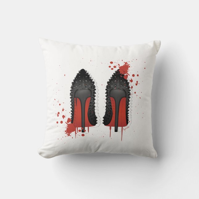LOUBOUTIN fläckar & droppar Kudde (Framsida)