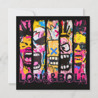 Loud & Bold - Graffiti Street Art Design Inbjudningar