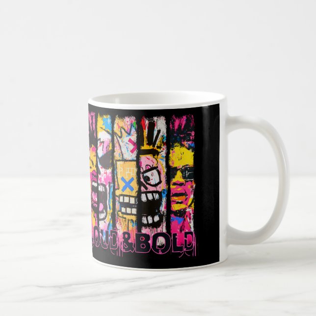 Loud & Bold - Graffiti Street Art Design Kaffemugg (Höger)