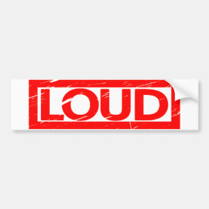 Loud Frimärke Bildekal